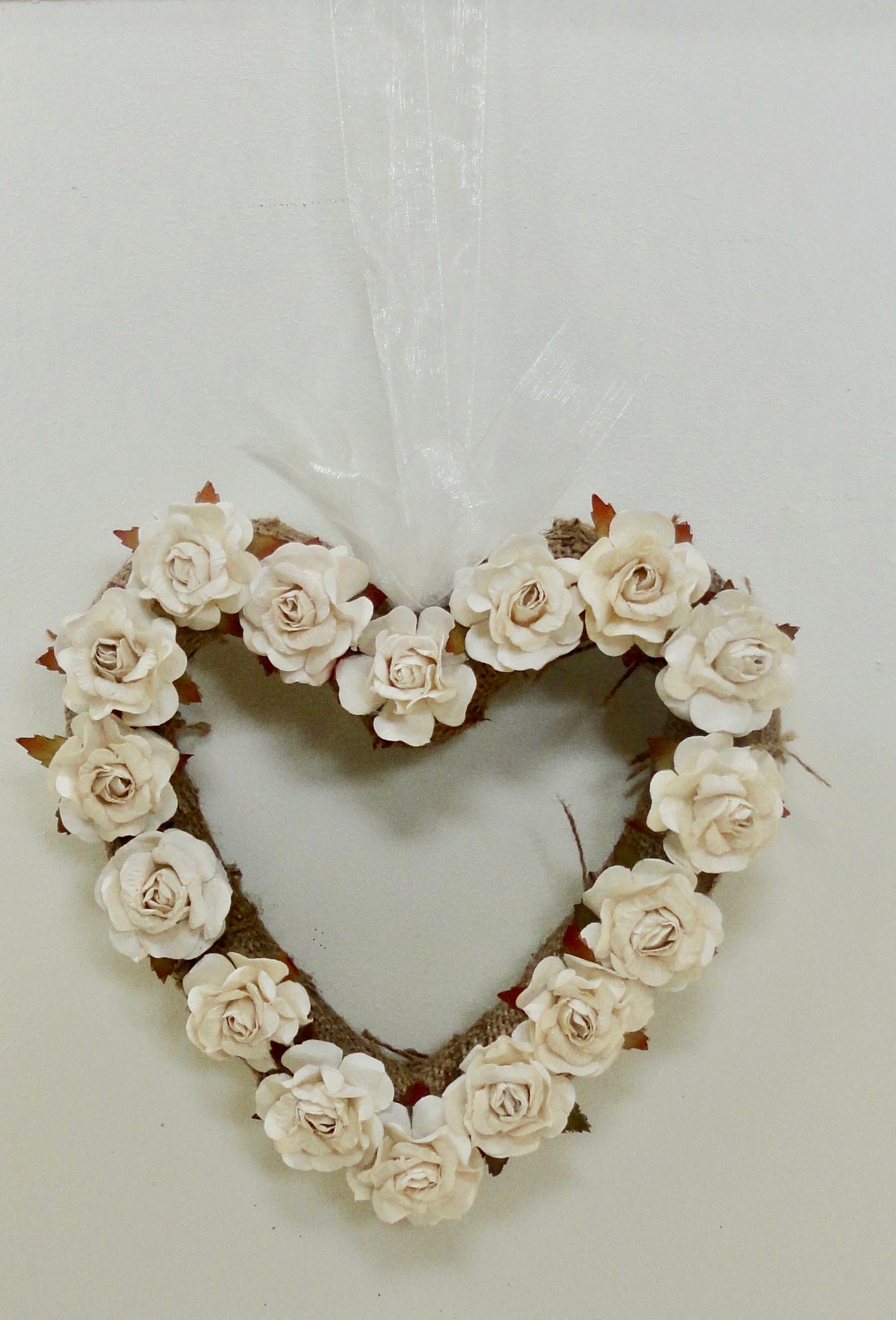 Rustic Vintage Pew End Heart